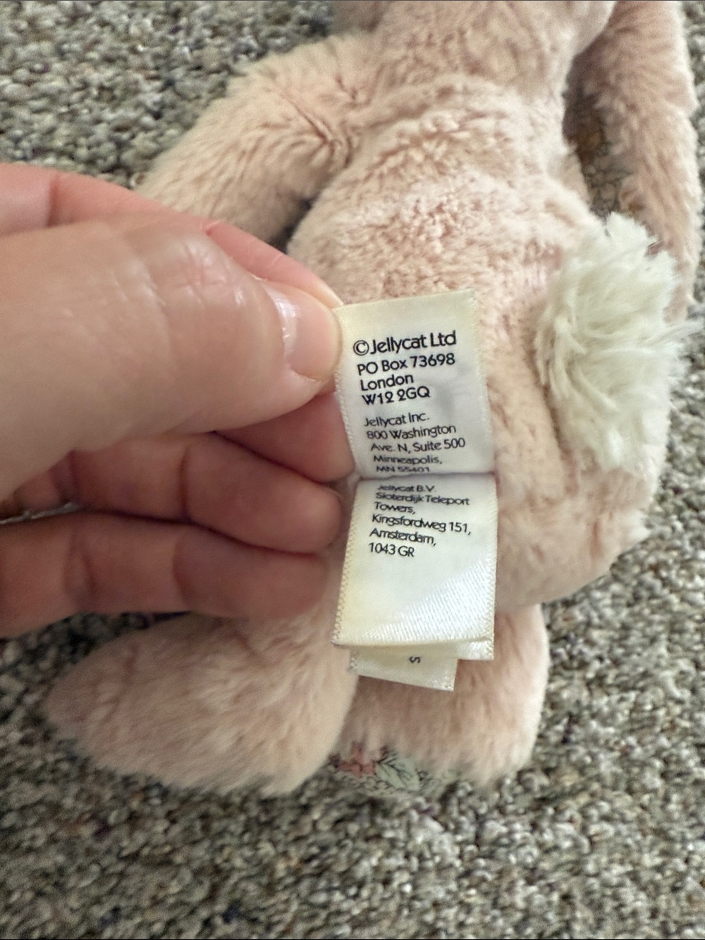 Jellycat Bashful Blossom Blush Bunny Small - Picture 5 of 8
